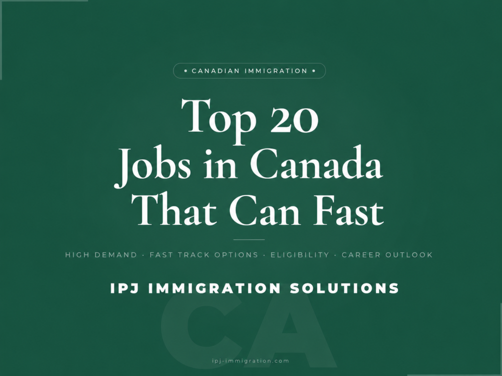 Top 20 jobs in Canada for immigrants with fast track work opportunities in 2026.